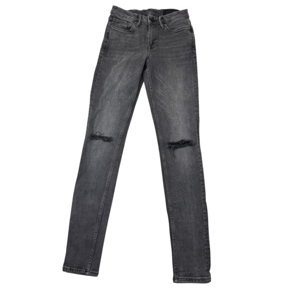 Allsaints Women's Black Grace Slashed Skinny Jeans - Picture 9 of 13